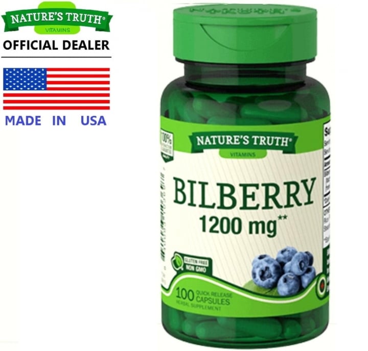 Nature’s Truth Bilberry อาหารเสริมบํารุงสายตา 1,200 mg ยี่ห้อไหนดี